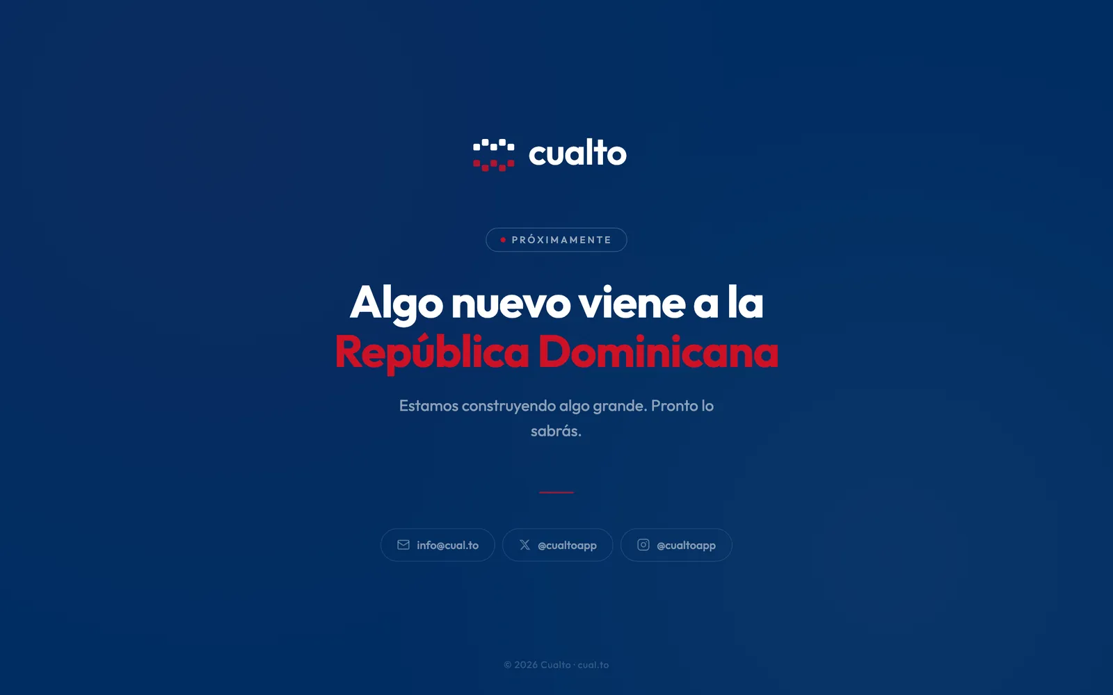 The cual.to home page