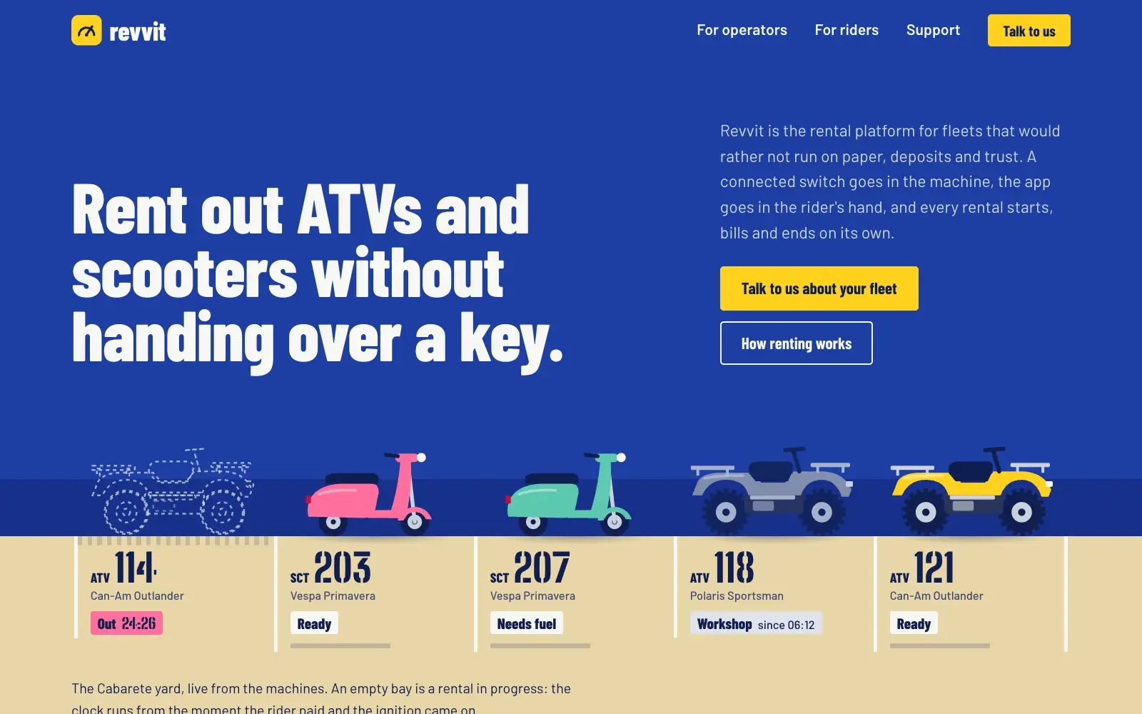 The revvit.app home page
